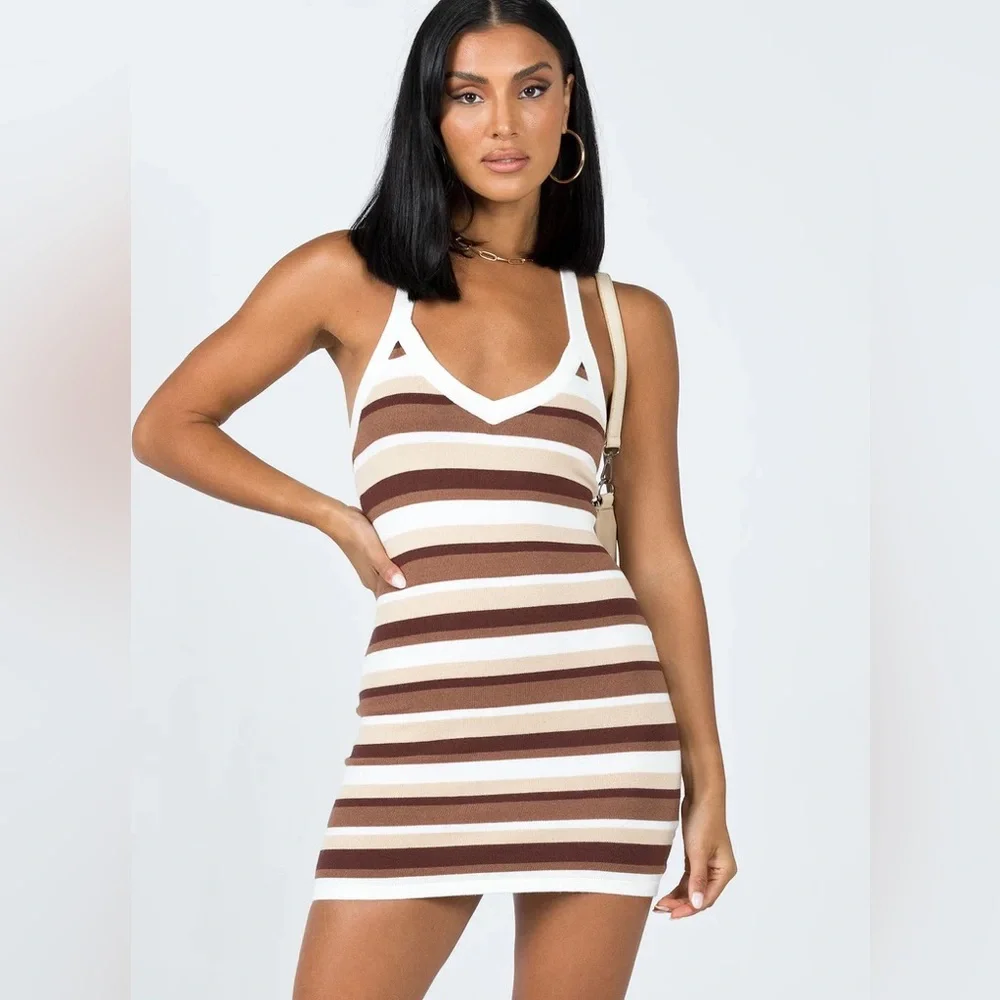 Ciro Mini Dress Brown - Picture 3 of 10